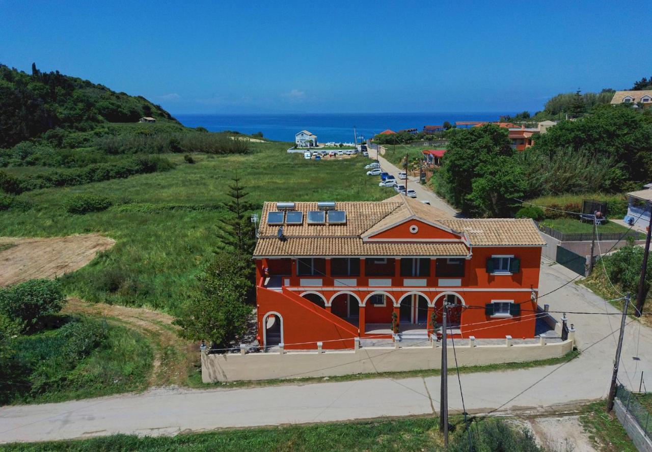 Logas Beach Studios Peroulades  Eksteriør bilde